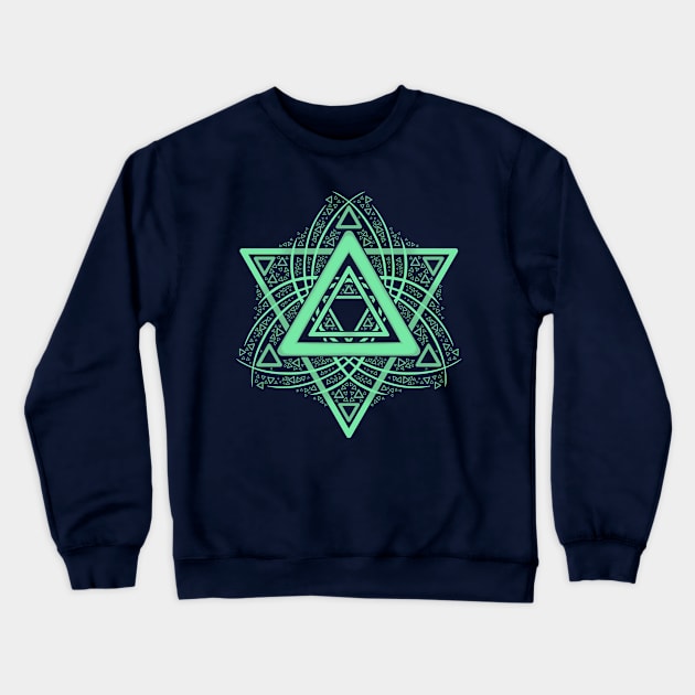 Controller Mandala: Triangle Crewneck Sweatshirt by njonestees